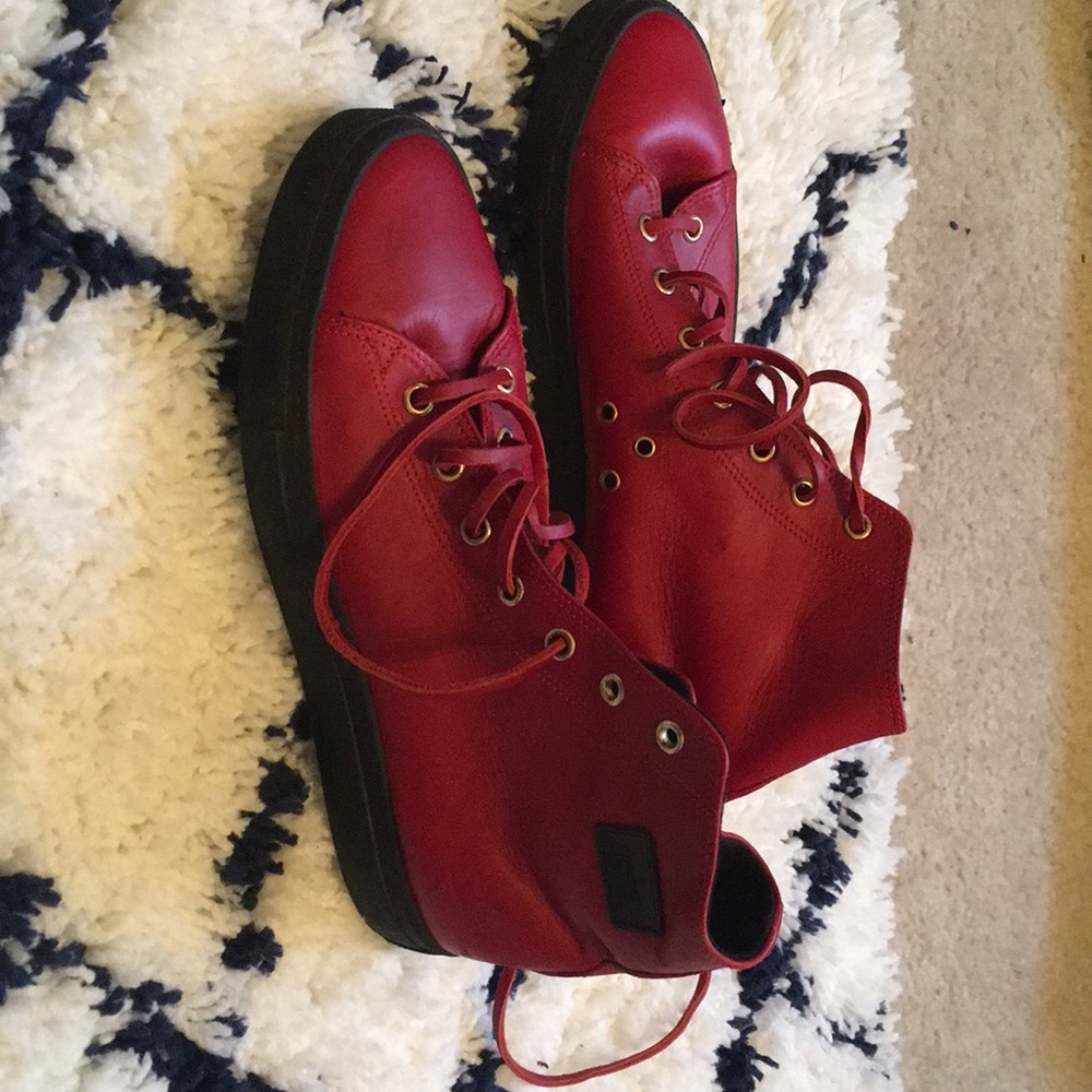 Red Gucci high tops
